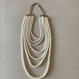Faux Multilayer Pearl Necklace